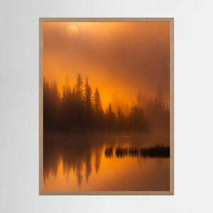 Gyllene morgon – Vannin, Hemsedal | Fine Art Print