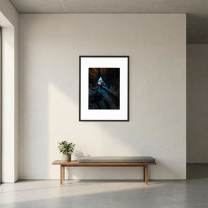 Munkkyrkan – Ljuset bortom klipporna | Fine Art Print