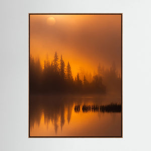 Gyllene morgon – Vannin, Hemsedal | Canvas