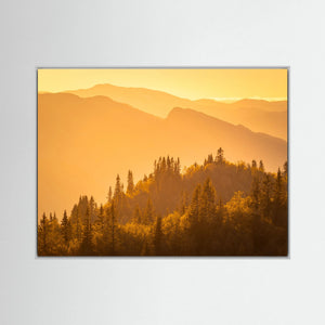 Gyllene kvällsljus - Hemsedal, Norge | Canvas