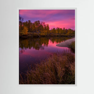 Gryningens färger - Ljusnan, Härjedalen | Fine Art Print
