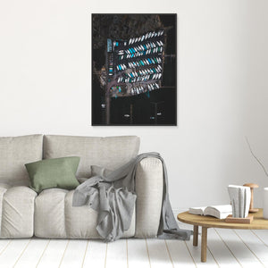 Saltholmen, Göteborg – Hamn och båtliv från ovan | Canvas