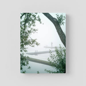 Stillhet i dimman - Stensjön, Mölndal | Canvas