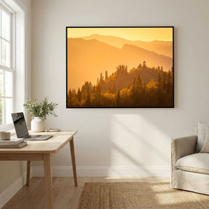 Gyllene kvällsljus - Hemsedal, Norge | Canvas