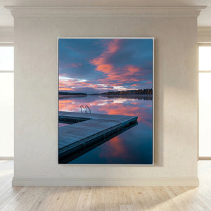 När himlen vaknar – Ljusnedalssjön, Härjedalen | Canvas