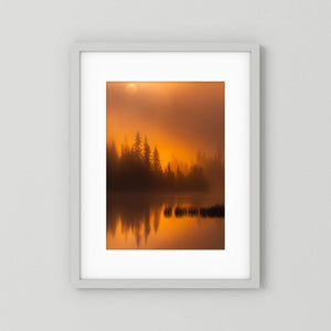 Gyllene morgon – Vannin, Hemsedal | Fine Art Print