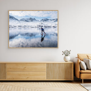 Långfärdsskridskor på Tovatna – fjällsjö i Norge | Canvas