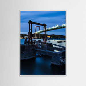 Älvsborgsbron och färjeläget vid Färjenäs – Göteborg | Fine Art Print