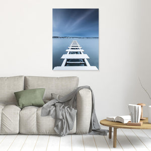 Snötäckt brygga vid Näset – Göteborg | Canvas