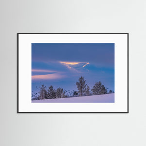 Vinterljus över Grövelsjöfjällen – Fjäll i dimma | Fine Art Print