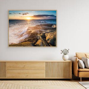 Våg över klippor – Stora Amundön Göteborg | Canvas
