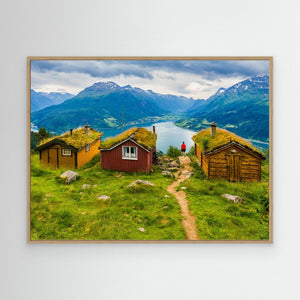 Utsikt över fjorden - CANVAS