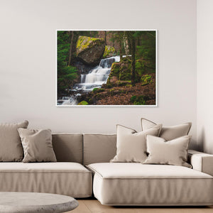 Vattenfall i Bråtaskogens naturreservat Härryda | Canvas
