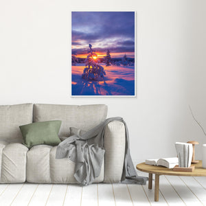 Vinterljus i Lofsdalsfjällen - CANVAS