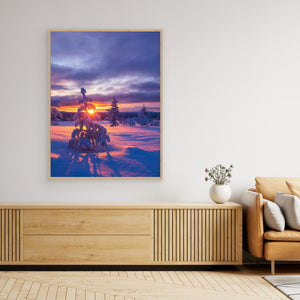 Vinterljus i Lofsdalsfjällen - CANVAS