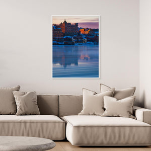 Klippan Göteborg i vinterljus – Utsikt från Färjenäs | Canvas