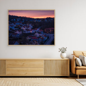 Gryning över Kvarnbyn - CANVAS