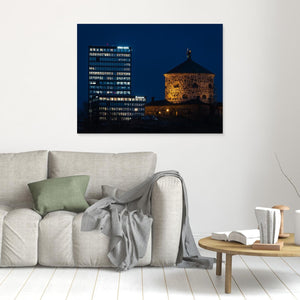 Skansen Lejonet och Gårda Vesta i kvällsljus Göteborg | Canvas