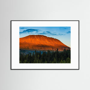 Solnedgång över Gaustatoppen – Telemark, Norge | Fine Art Print