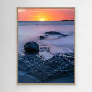 Stilla kväll vid havet – Åsa, Kungsbacka kommun | Canvas