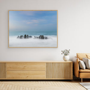 Minimalistisk kust Portugal – Cascais hav och klippor | Canvas