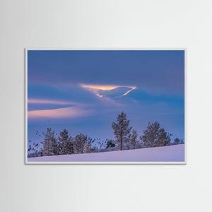 Vinterljus över Grövelsjöfjällen – Fjäll i dimma | Fine Art Print