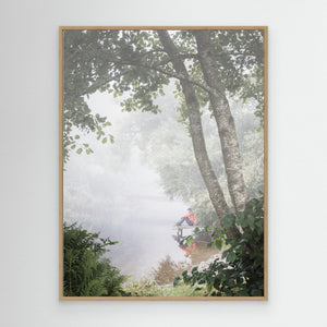 Dimma över Stensjön – Morgon vid Stensjön, Mölndal | Canvas