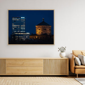 Skansen Lejonet och Gårda Vesta i kvällsljus Göteborg | Canvas