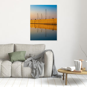 Småbåtshamn i kvällsljus – Killingsholmen, Göteborg | Canvas