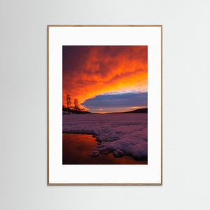 Lofssjön Lofsdalen Härjedalen – Soluppgång över frusen sjö | Fine Art Print
