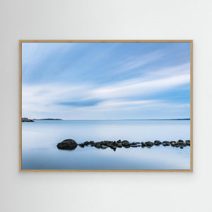 Minimalistisk kust vid Frillesås - CANVAS