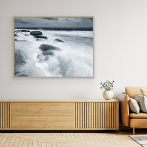 Storm vid Näsbokrok – Kustlandskap i Kungsbacka | Canvas