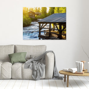 Gammal såg vid Ljusnan – Ljusnedal, Härjedalen | Canvas