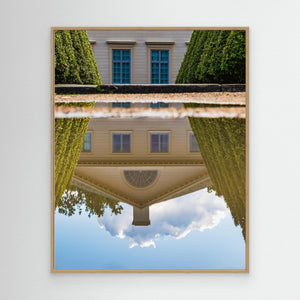 Gunnebo Slott spegling i vattenpöl – Mölndal | Canvas