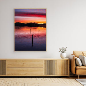 Iseld över Stensjön - CANVAS