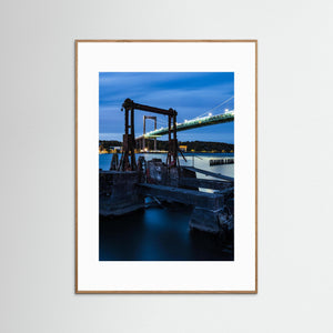 Älvsborgsbron och färjeläget vid Färjenäs – Göteborg | Fine Art Print