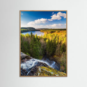 Fluxfallet i Herrljunga – vattenfall och utsikt | Fine Art Print