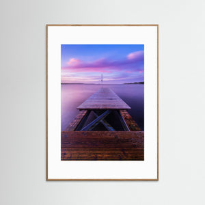 Solnedgång vid Näsets brygga – Göteborgs skärgård | Fine Art Print