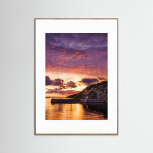 Solnedgång vid Särö i Halland – dramatisk kvällshimmel | Fine Art Print