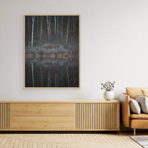 Stensjön, Mölndal – Spegling i stilla vatten | Canvas