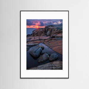 Solnedgång vid Stora Amundön – Göteborgs skärgård