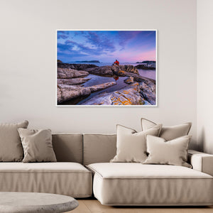 Solnedgång vid Bremangerlandet – Vestland, Norge | Canvas