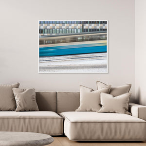 Spårvagn i rörelse Göteborg – Fotokonst från Stigbergsliden | Canvas