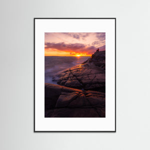 Solnedgång vid Stora Amundön – Göteborgs skärgård | Fine Art Print 