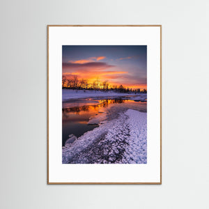 Vinter vid Grövlan – Soluppgång i Grövelsjöfjällen, Dalarna | Fine Art Print