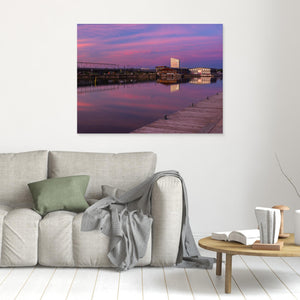 Sommarkväll över Göta älv - CANVAS