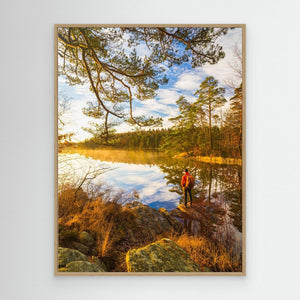Spegling vid Stora Kåsjön – Partille kommun | Canvas