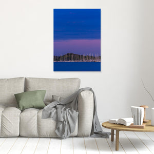 Segelbåtar vid Sandö hamn – Vallda Sandö, Kungsbacka | Canvas