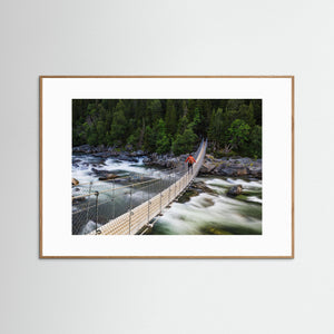 Hängbron över Handölsforsen – Åre, Jämtland | Fine Art Print