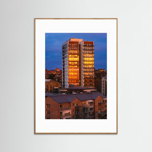 Kvarnbytornet i solnedgång – Mölndal | Fine Art Print